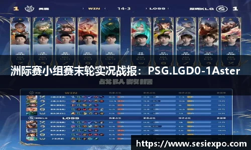 洲际赛小组赛末轮实况战报：PSG.LGD0-1Aster